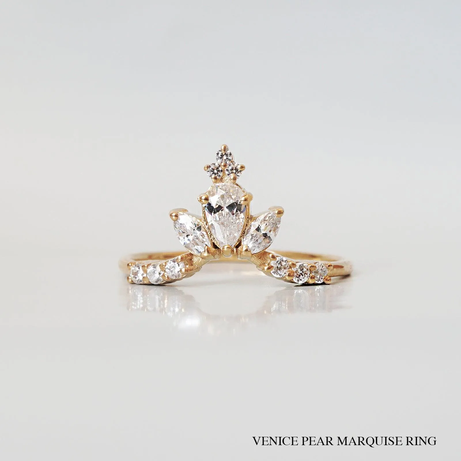 14K Maleficent Salt & Pepper Diamond Ring Set