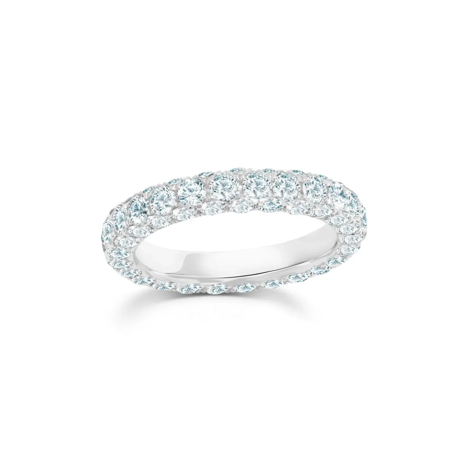 3 Sided Diamond Band