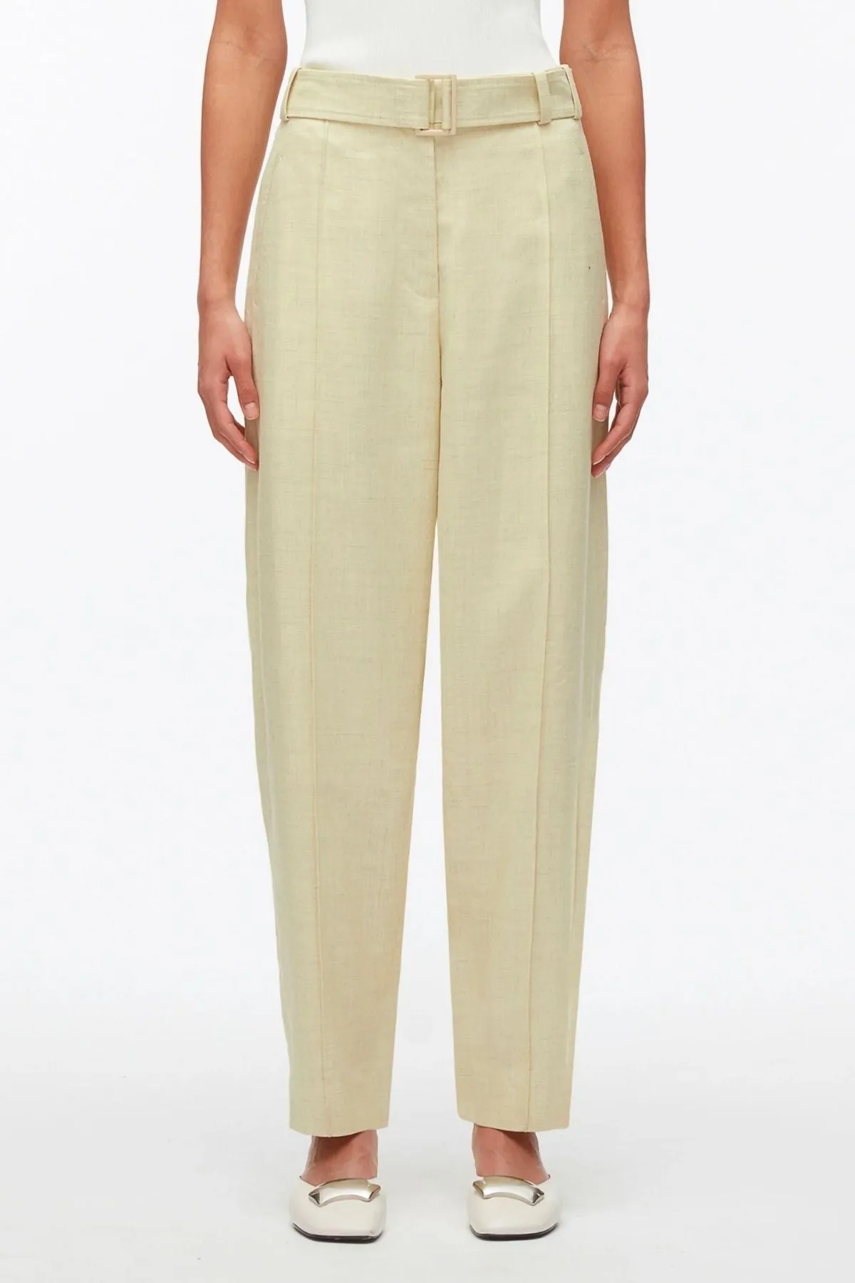 3.1 Phillip Lim Melange Tapered Trouser - Limencello