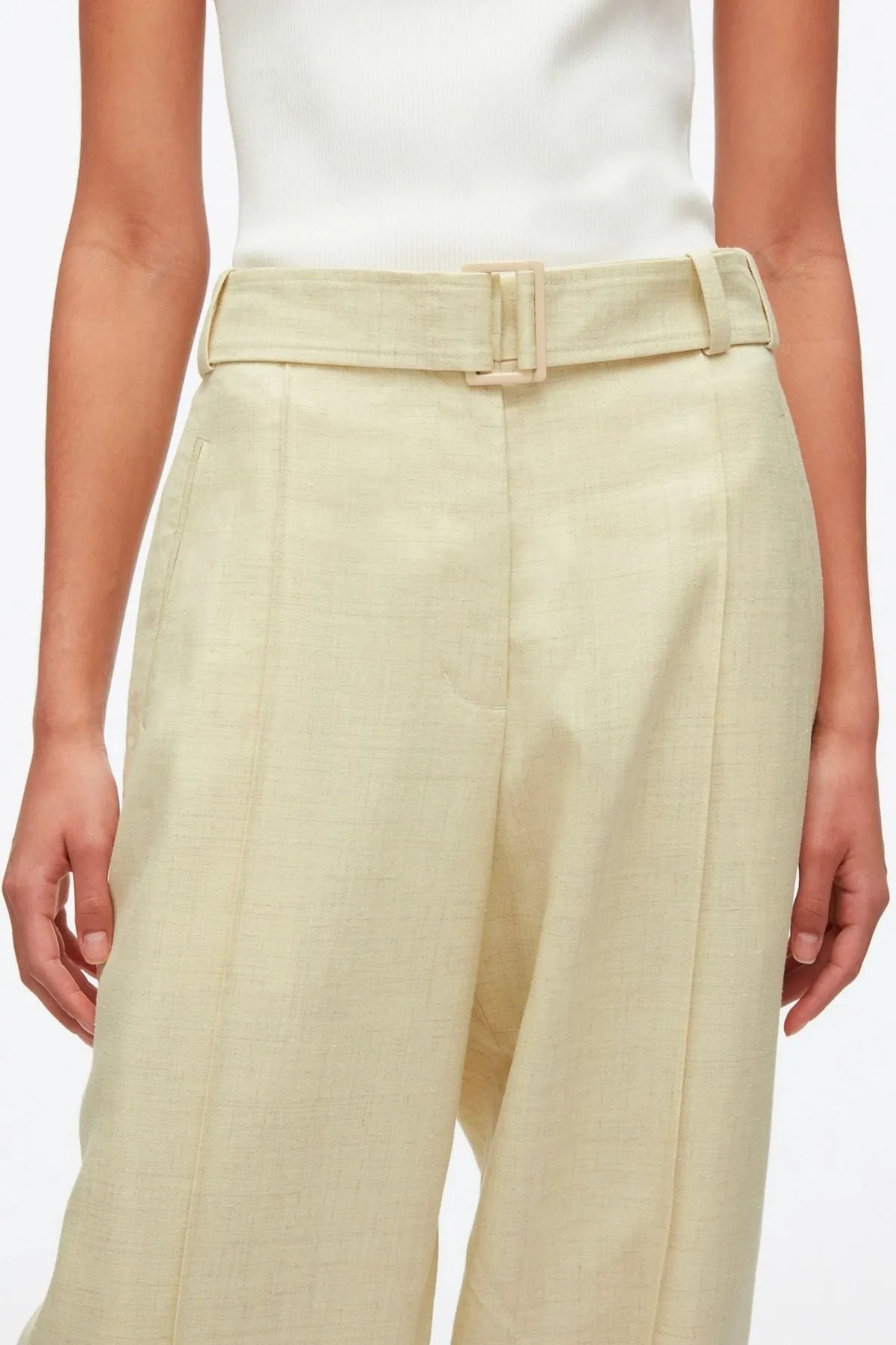 3.1 Phillip Lim Melange Tapered Trouser - Limencello