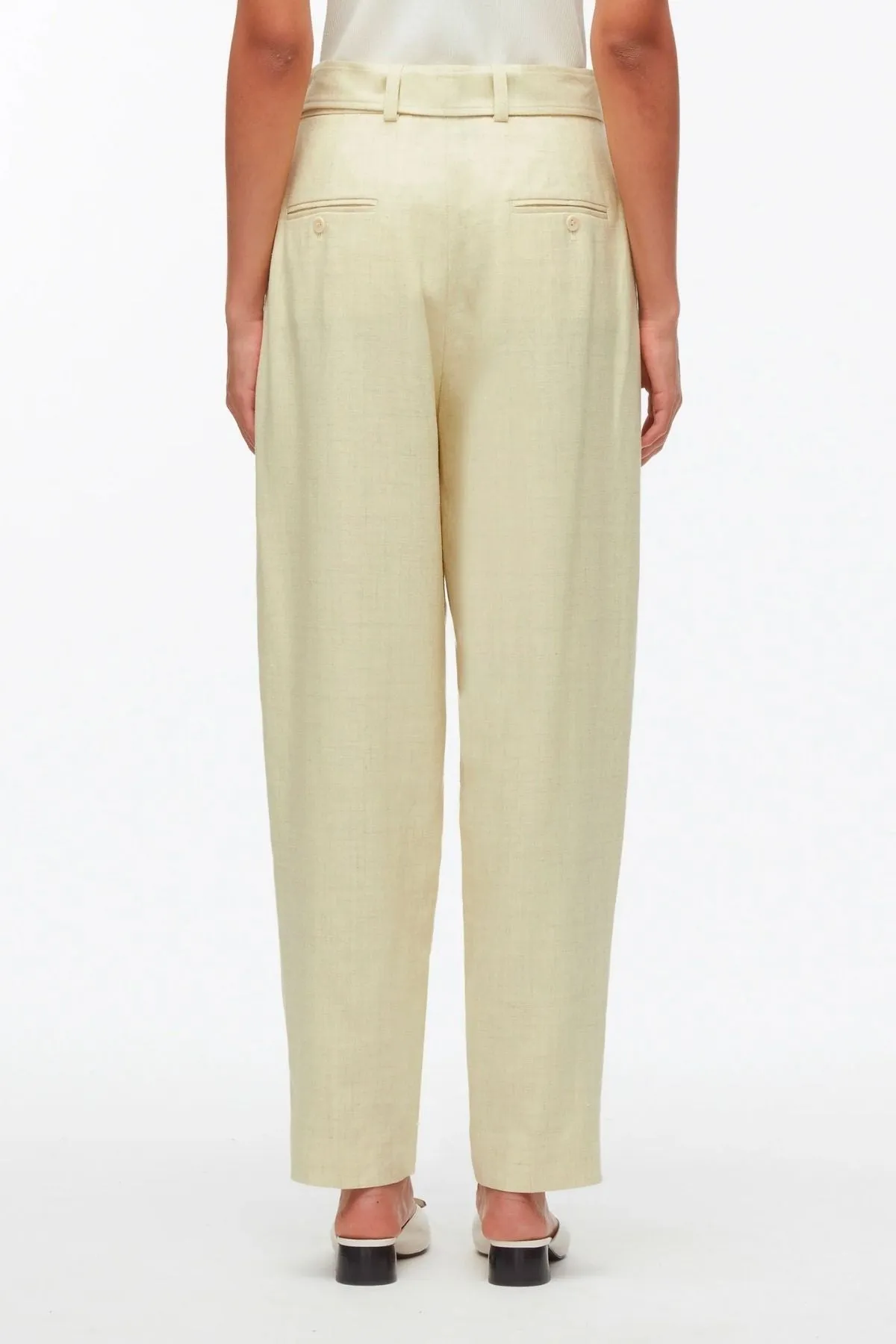 3.1 Phillip Lim Melange Tapered Trouser - Limencello