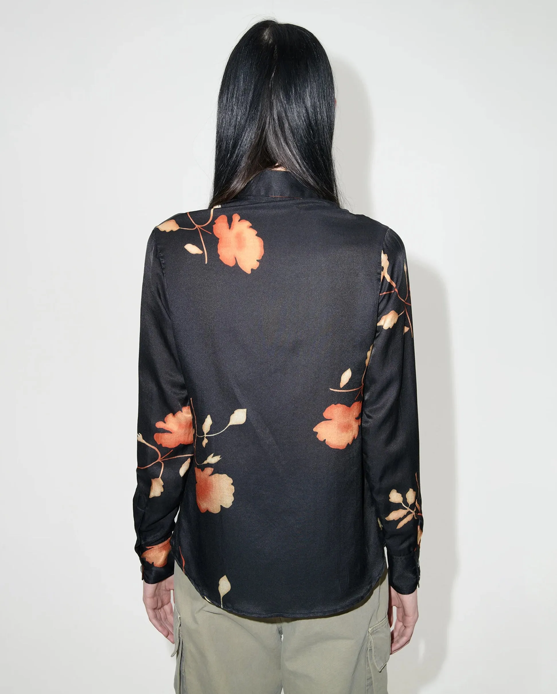 70S LINE SHIRT / NOCTURNAL FLOWER PRINT