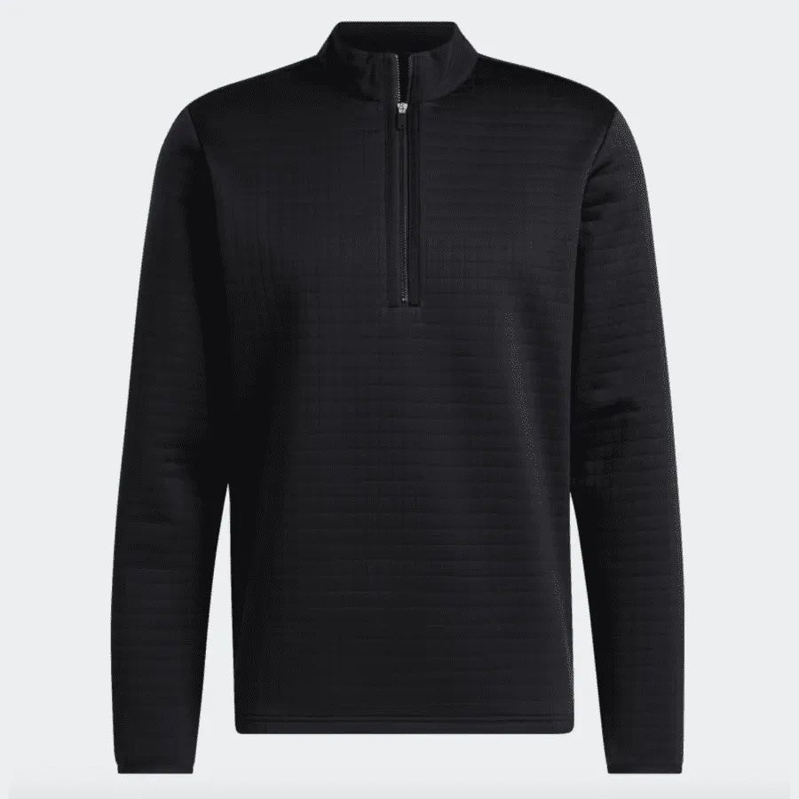 Adidas (DWR) Water Repellent 1/4 Zip Pullover - Black