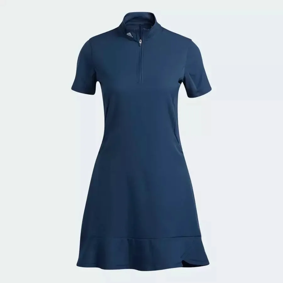 Adidas Ladies Frill Dress - Navy