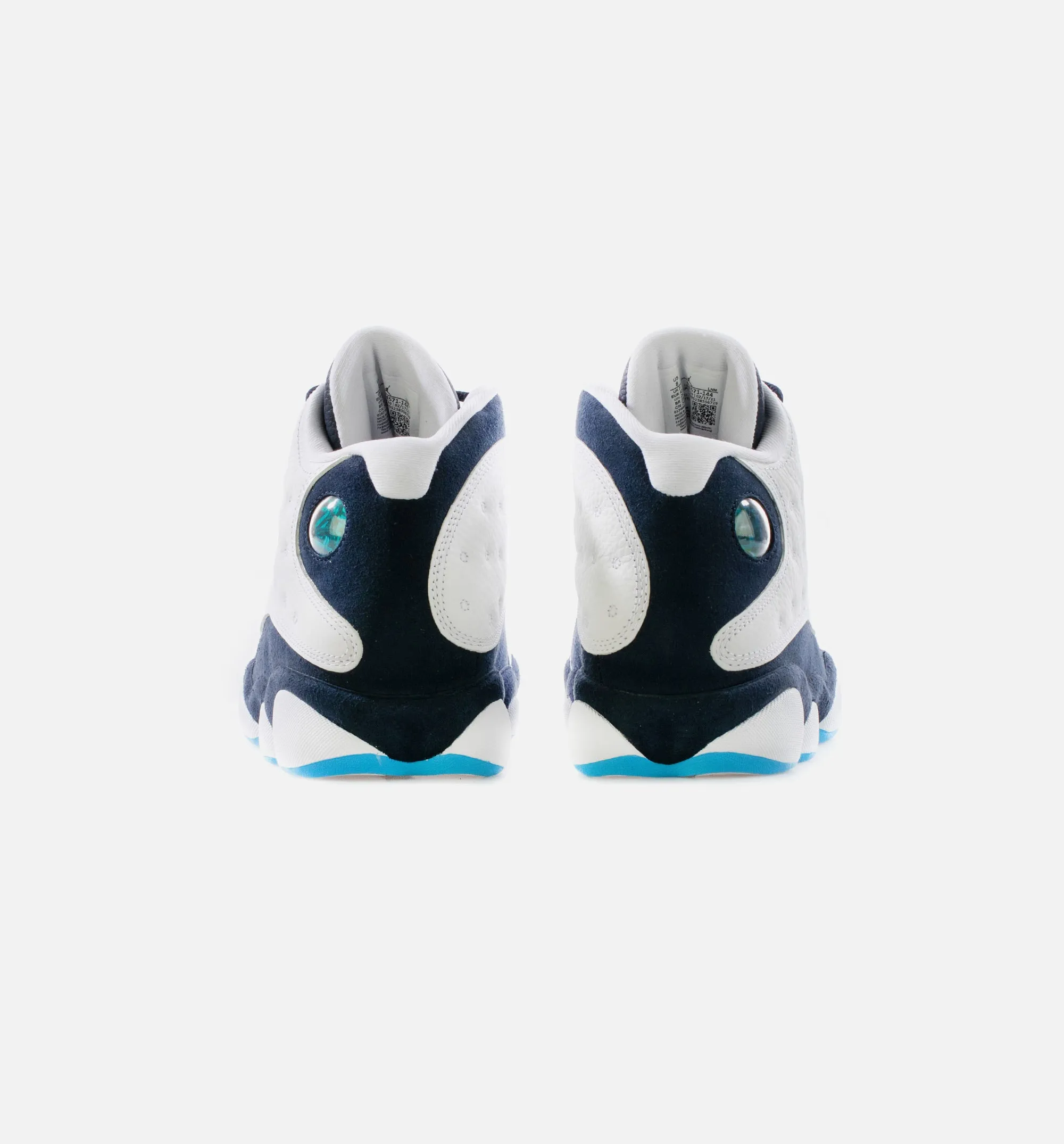 Air Jordan 13 Retro Obsidian Mens Lifestyle Shoe - White/Obsidian/Dark Powder Blue