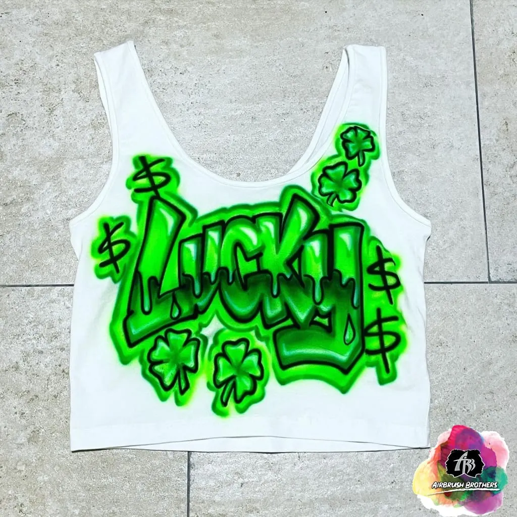 Airbrush Lucky Crop Top