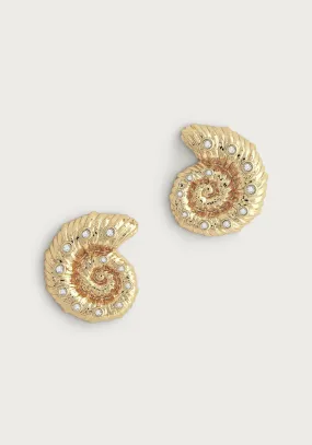 Anabel Aram Shell Stud Earrings