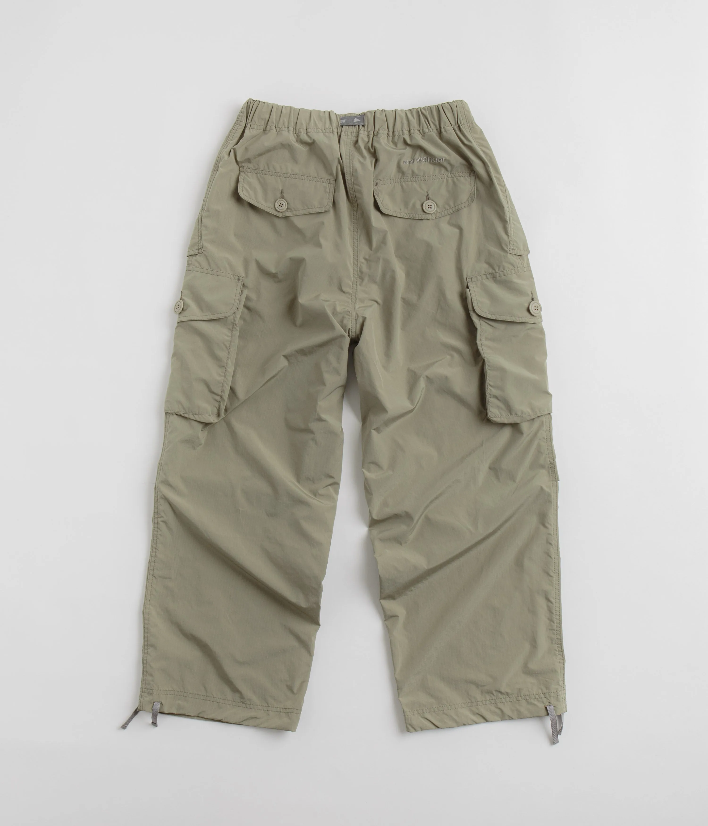 and wander Oversized Cargo Pants - Light Beige