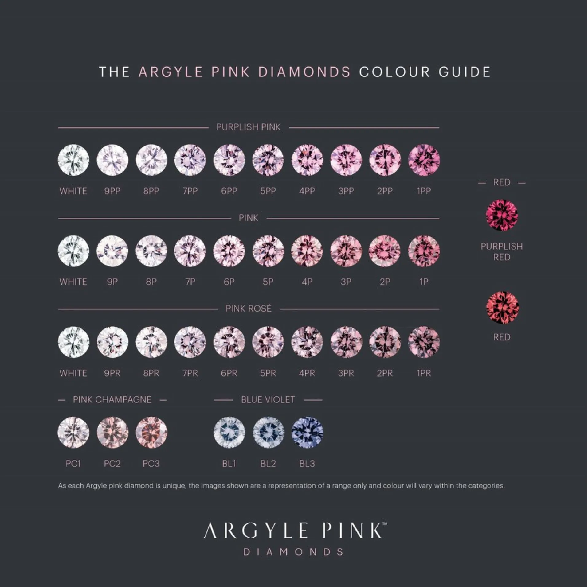 Argyle Pink Diamonds 'Collector's Edition' Fancy Intense Purplish Pink Argyle Diamonds