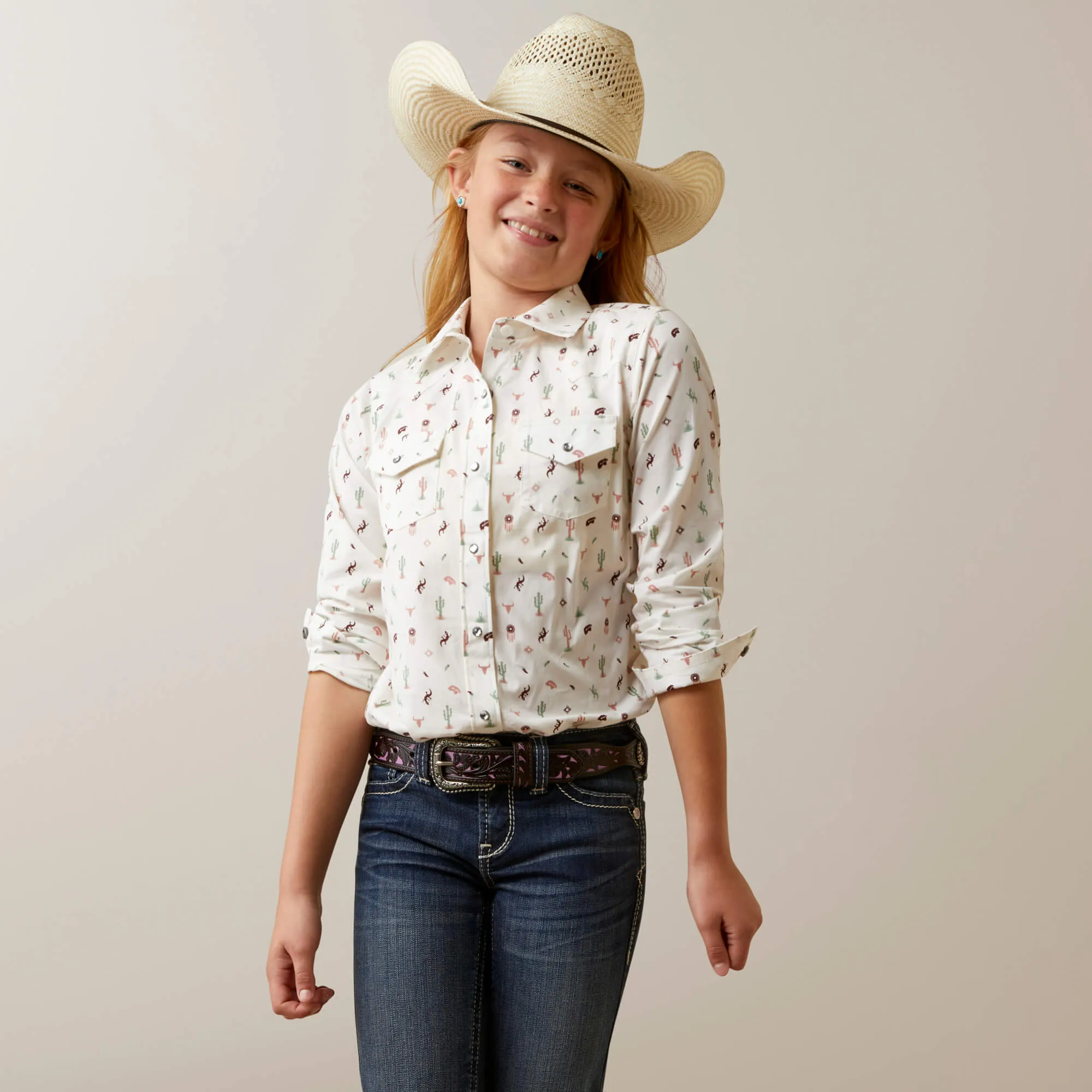 Ariat Girls Santa Fe L/S Shirt