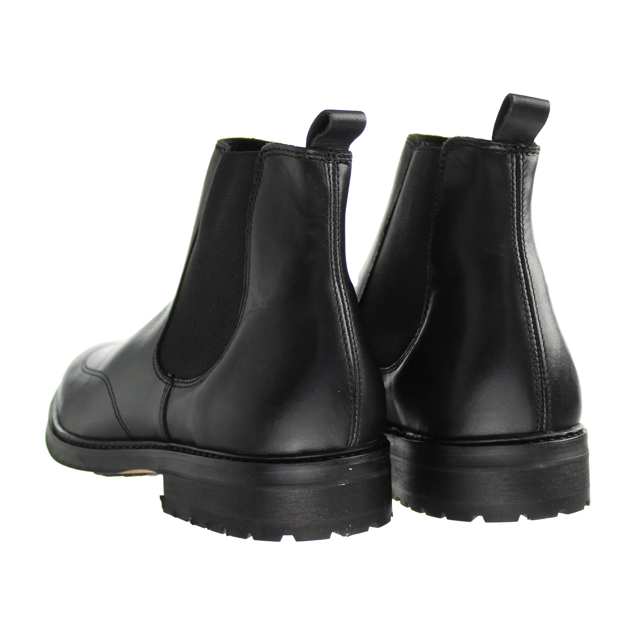 Armani Jeans Black Leather Womens Boots