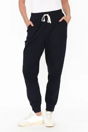 Bondi Navy Cotton Jogger Pants