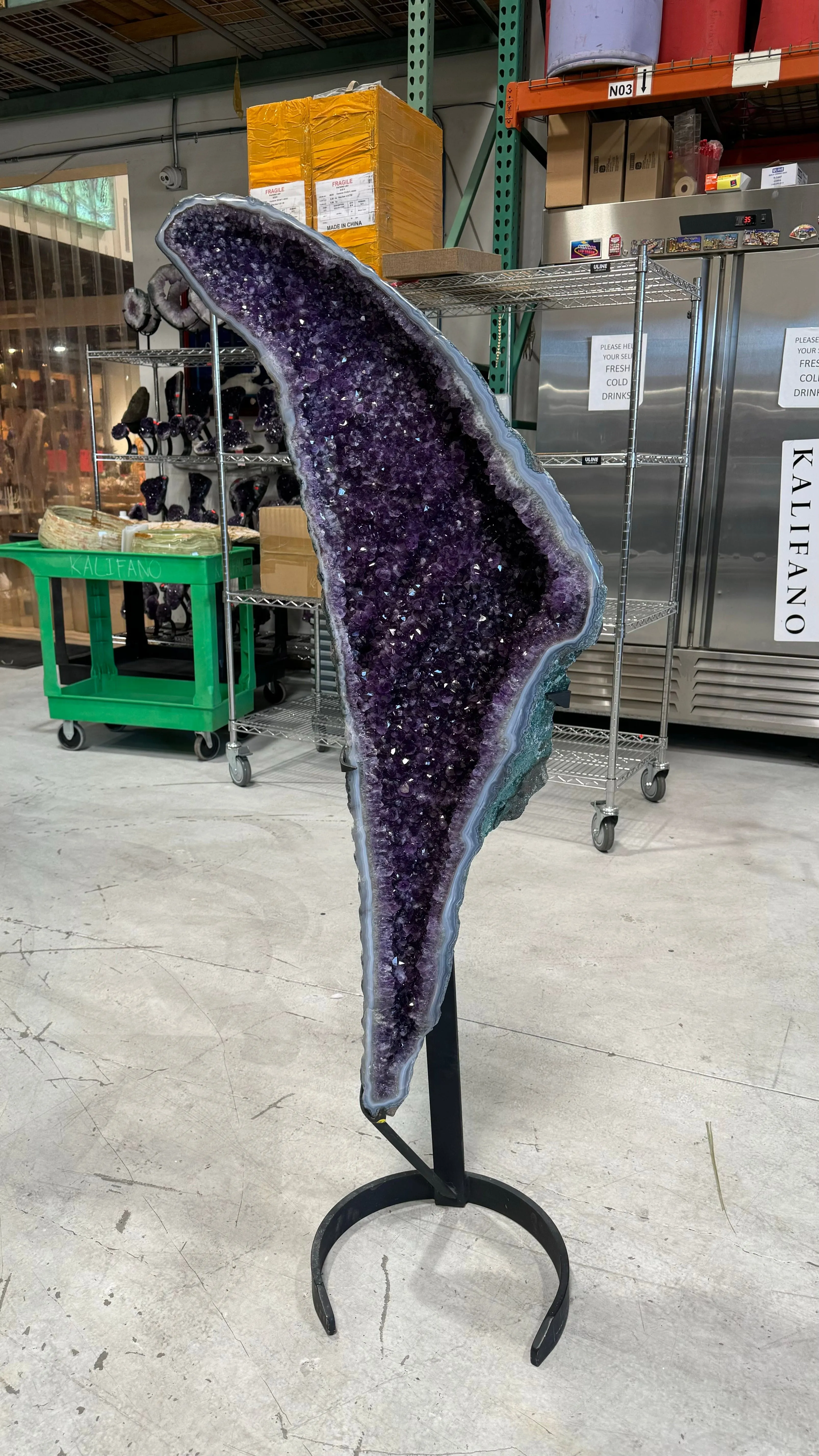 Brazilian Amethyst Geode - 59 in. / 75 lbs