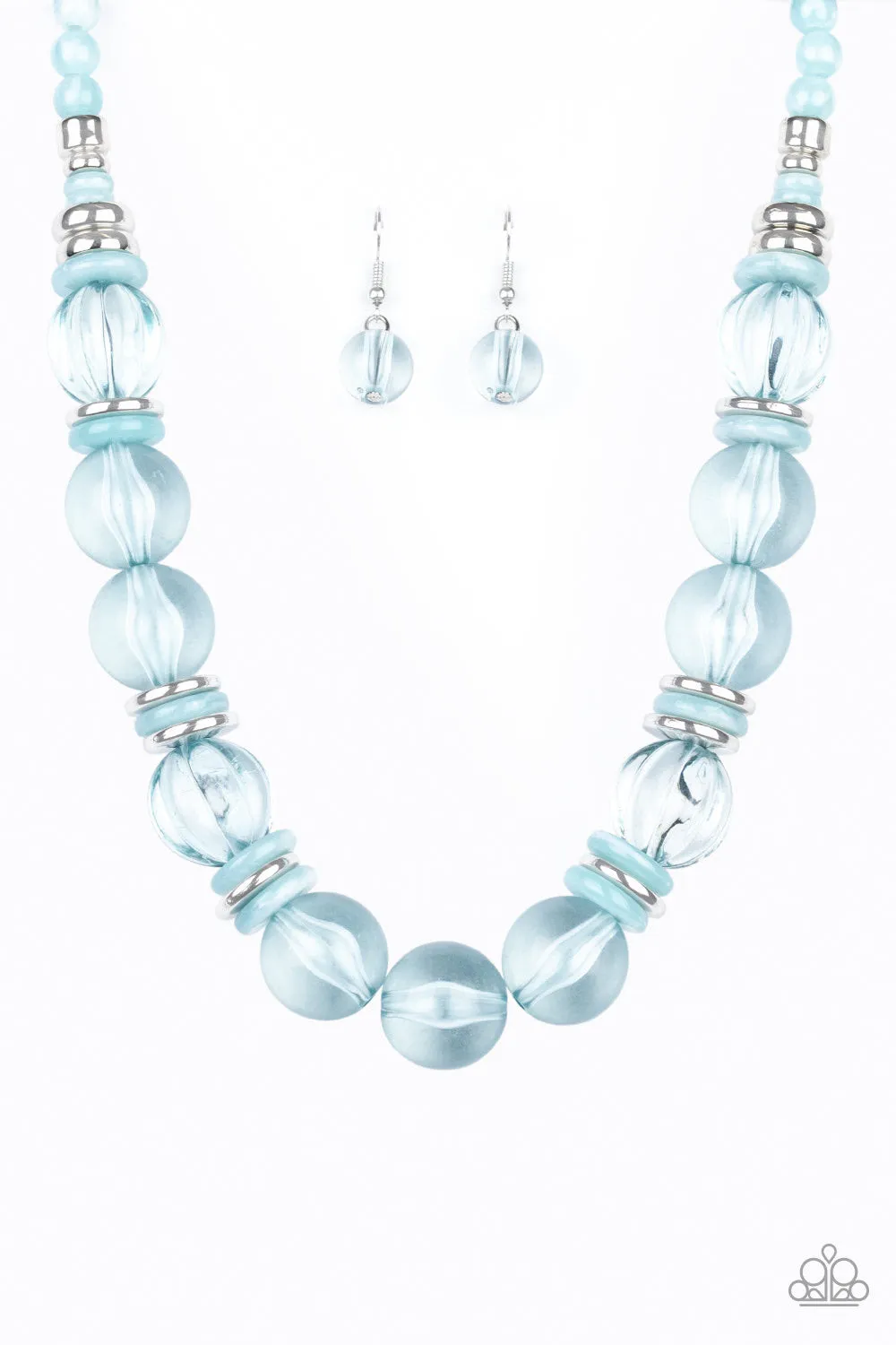 Bubbly Beauty Blue-Necklace