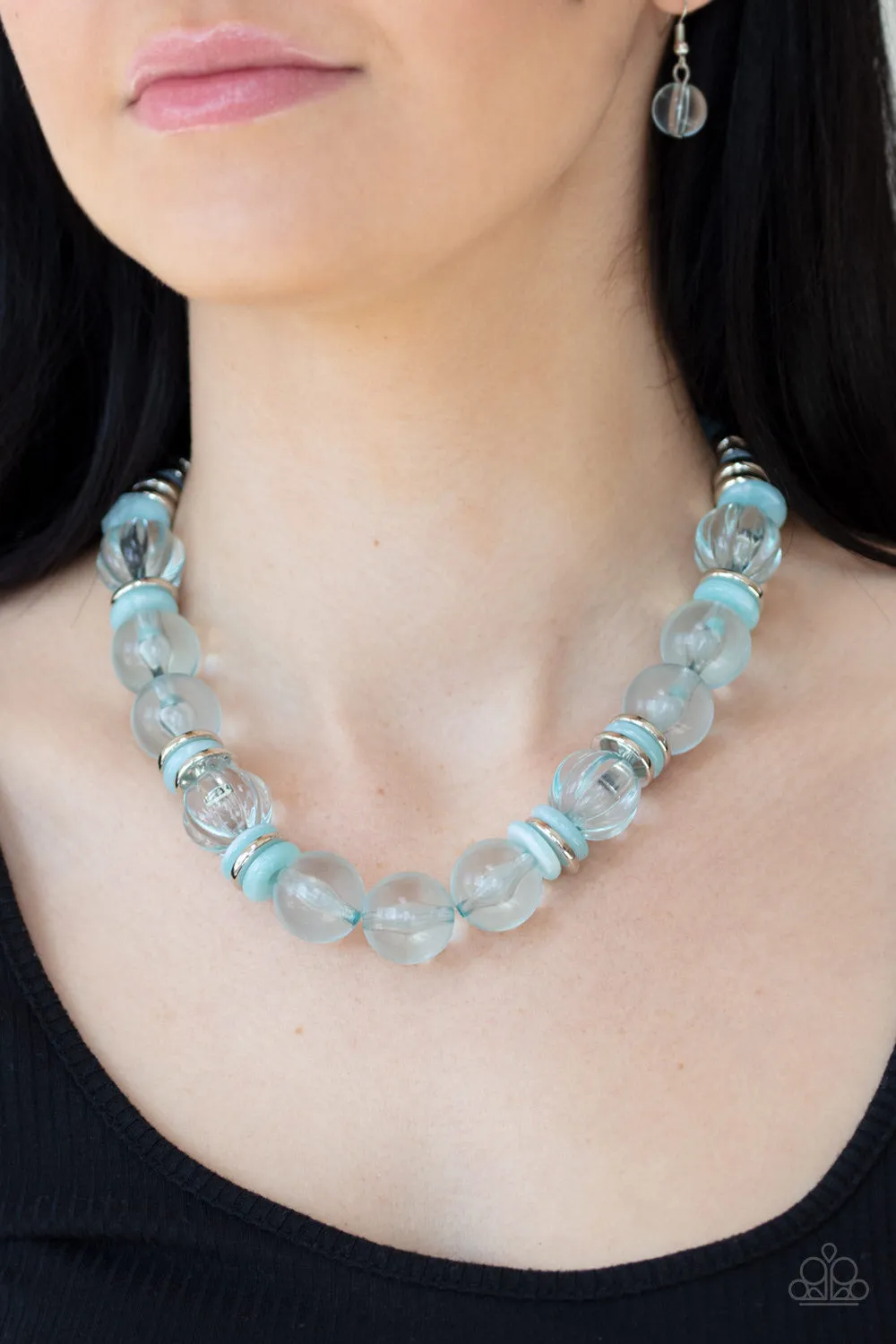 Bubbly Beauty Blue-Necklace