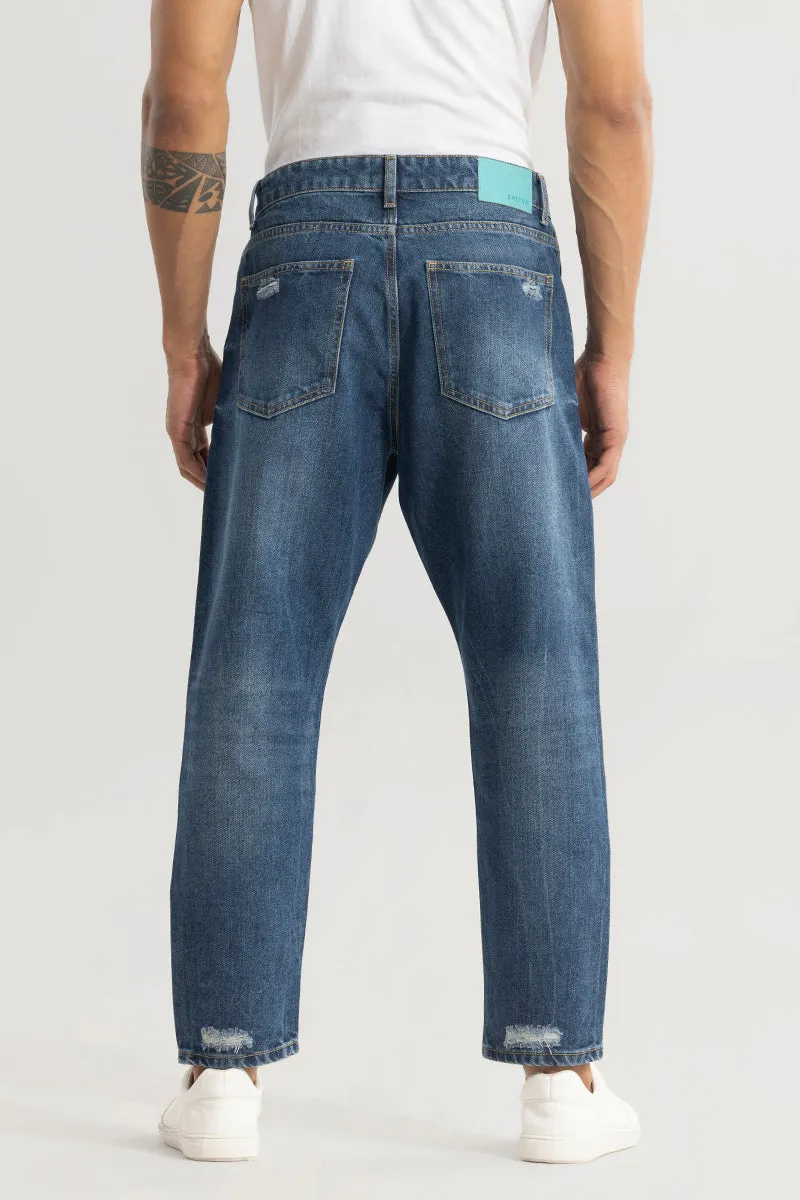 Castor Aegean Blue Baggy Jeans