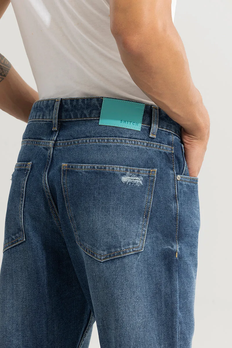 Castor Aegean Blue Baggy Jeans