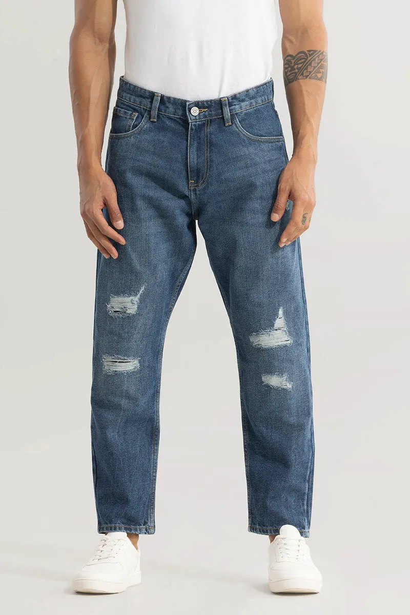 Castor Aegean Blue Baggy Jeans