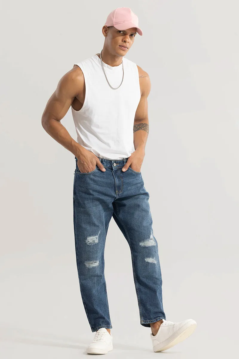 Castor Aegean Blue Baggy Jeans