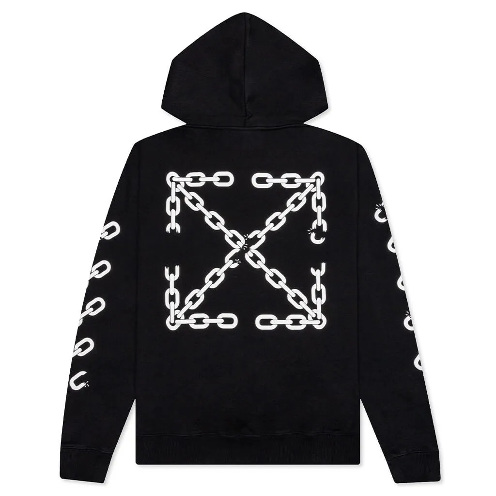 Chain ARR Slim Hoodie - Black/White