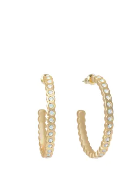 Chambers White Opal Hoops