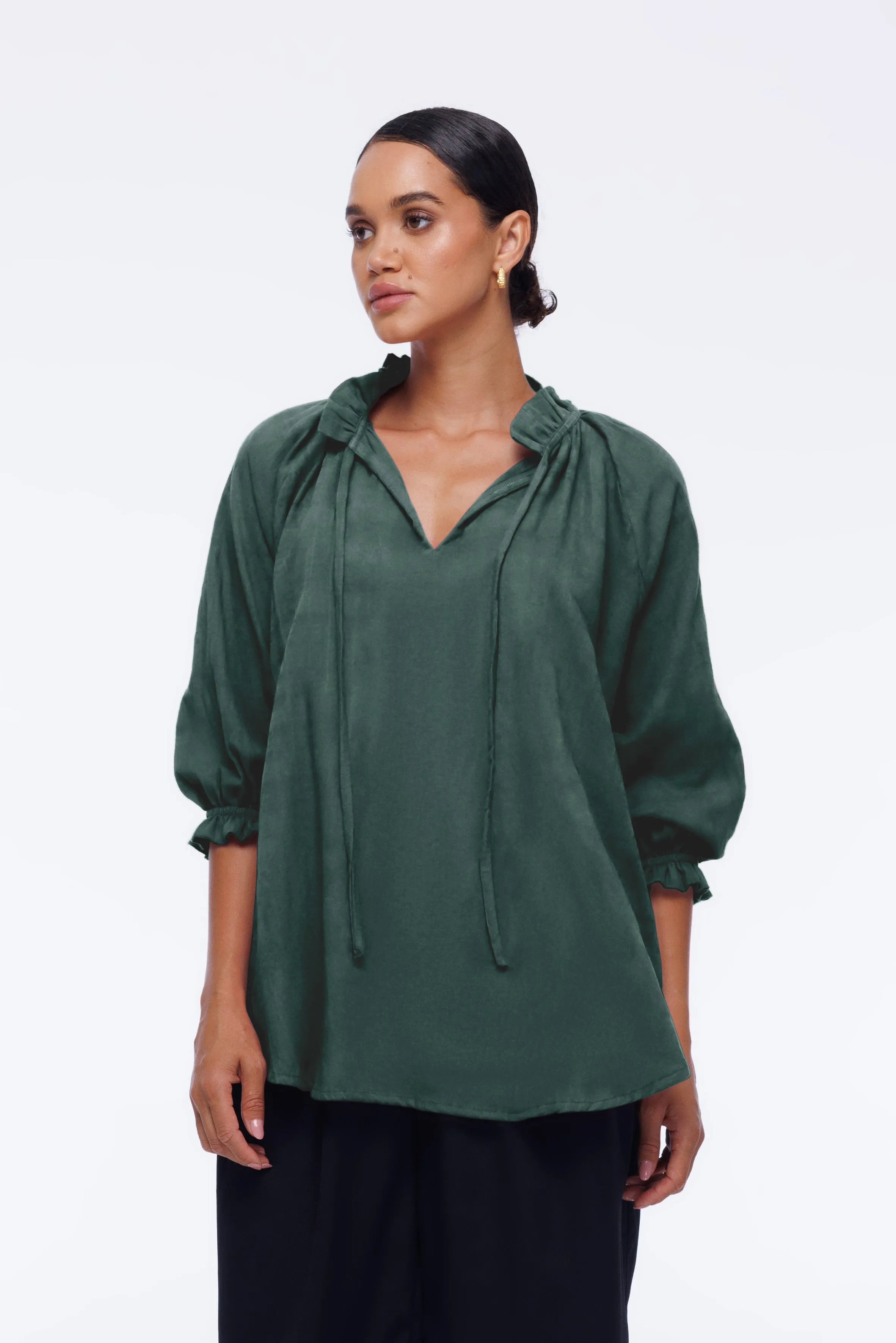 Charlotte Top - Deep Olive