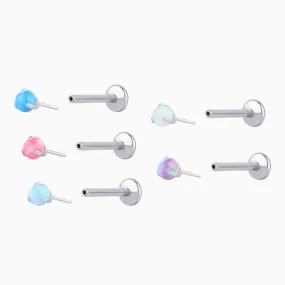 Charming Opal Ball Stud