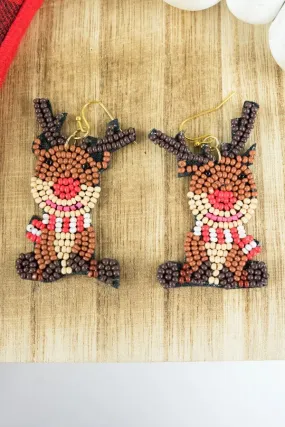 Christmas festive earrings