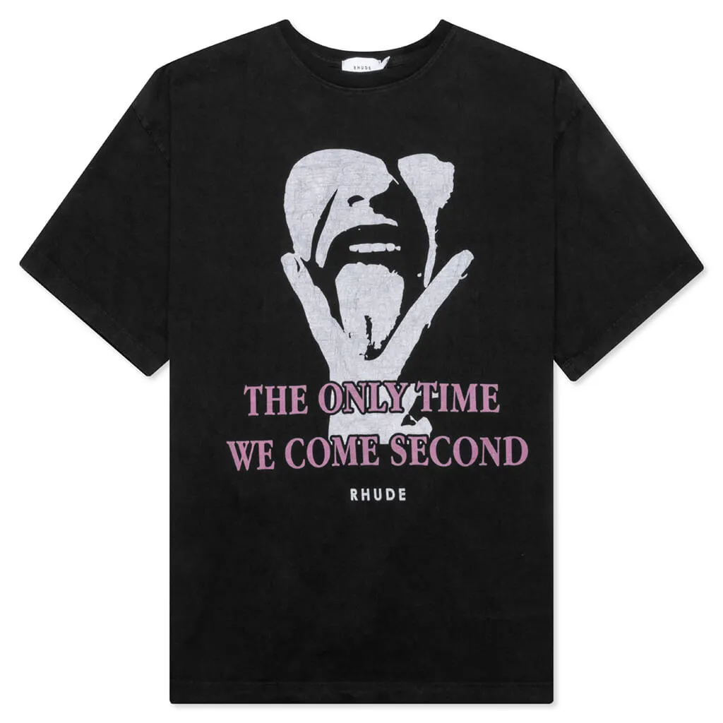 Come Second Tee - Vintage Black