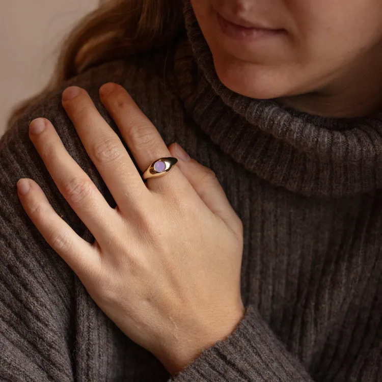 Cora Pink Opal Ring