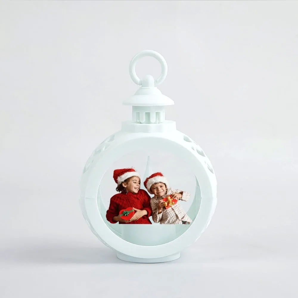 Custom Photo Christmas Decorations LED Santa Claus Snowman X-mas Ornament Props Lights