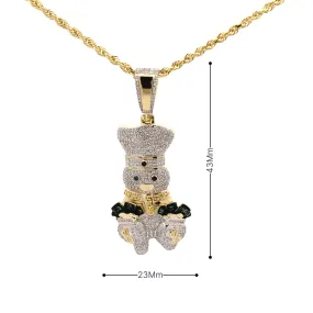 Diamond Dough Boy Pendant