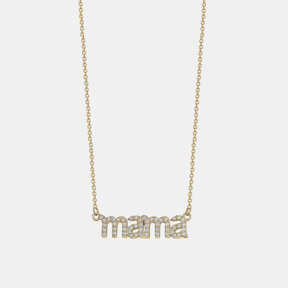 Diamond MAMA Necklace