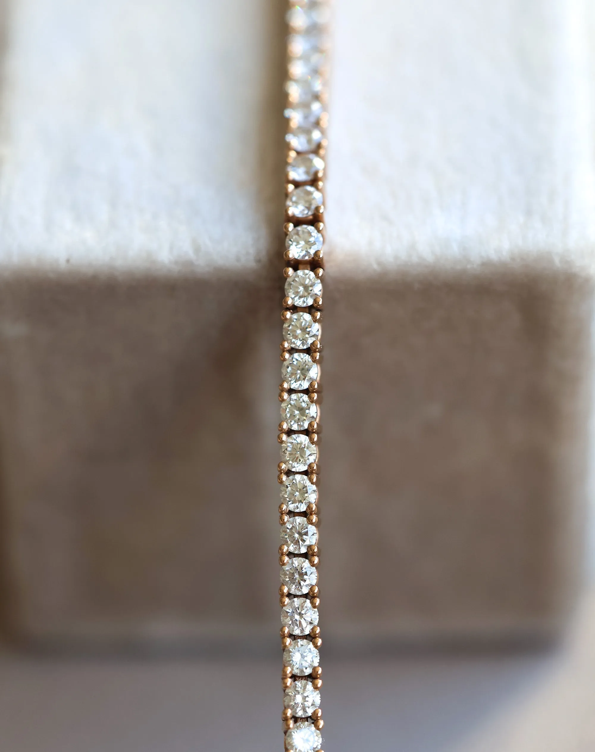 Diamond Tennis Bracelet 18K Rose Gold