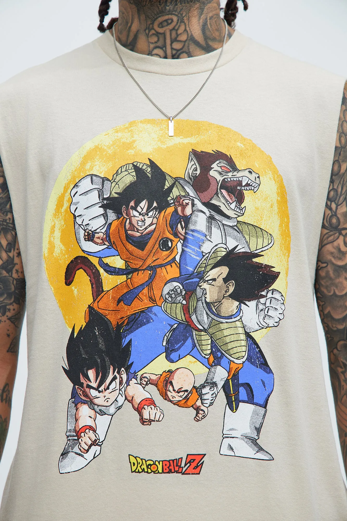 Dragon Ball Z Great Transformation Sleeveless Tee - Off White