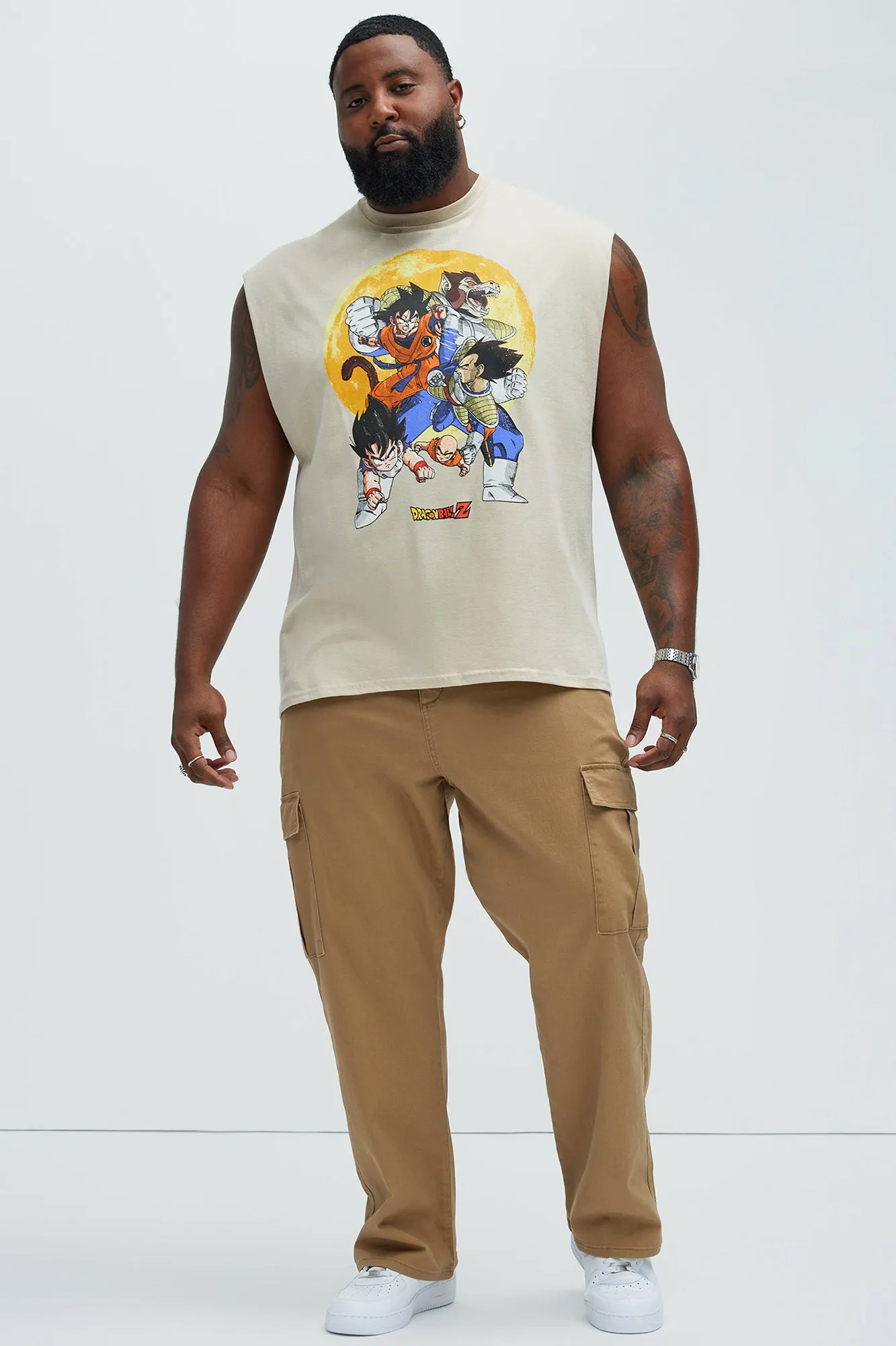 Dragon Ball Z Great Transformation Sleeveless Tee - Off White