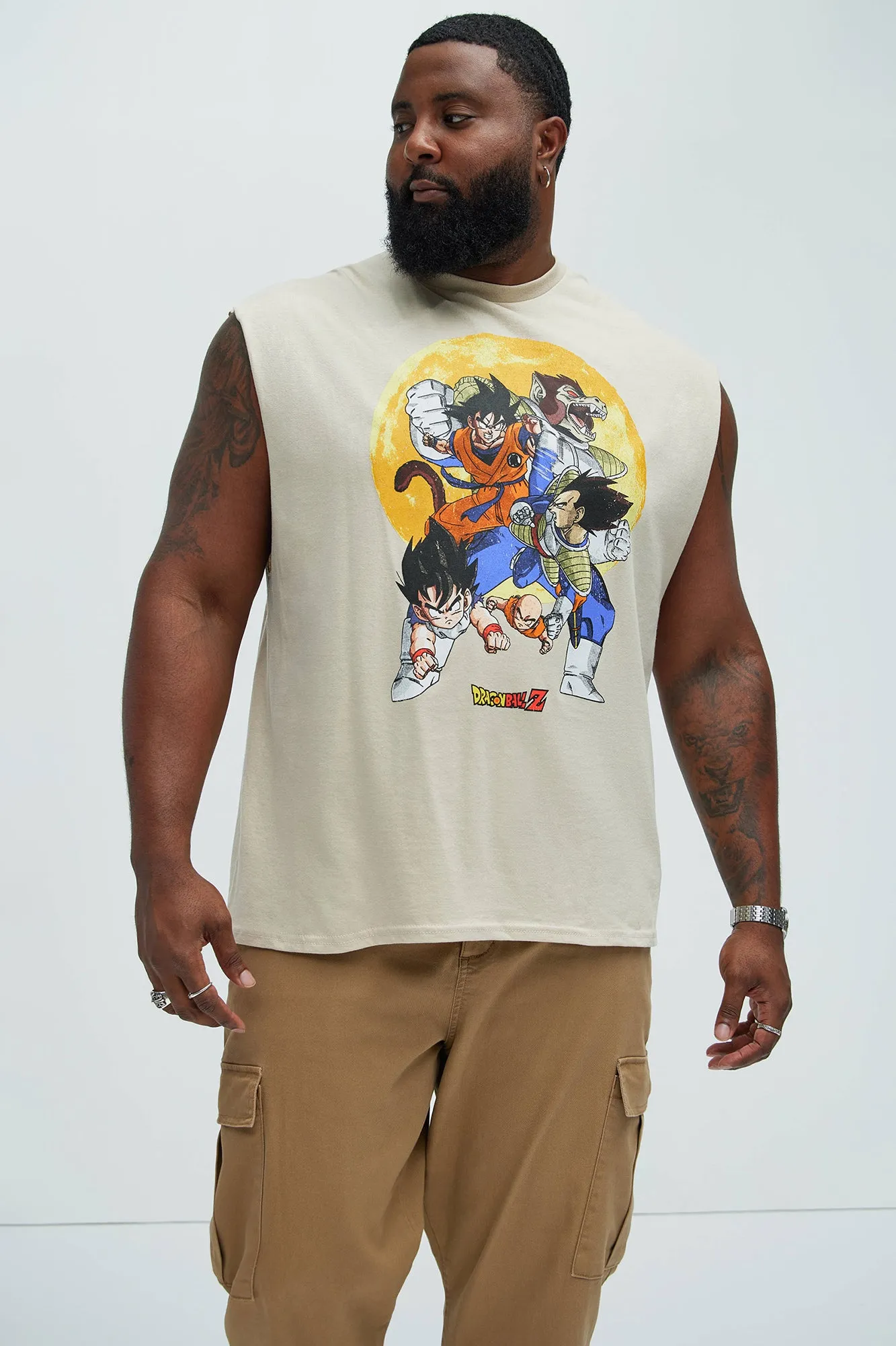 Dragon Ball Z Great Transformation Sleeveless Tee - Off White