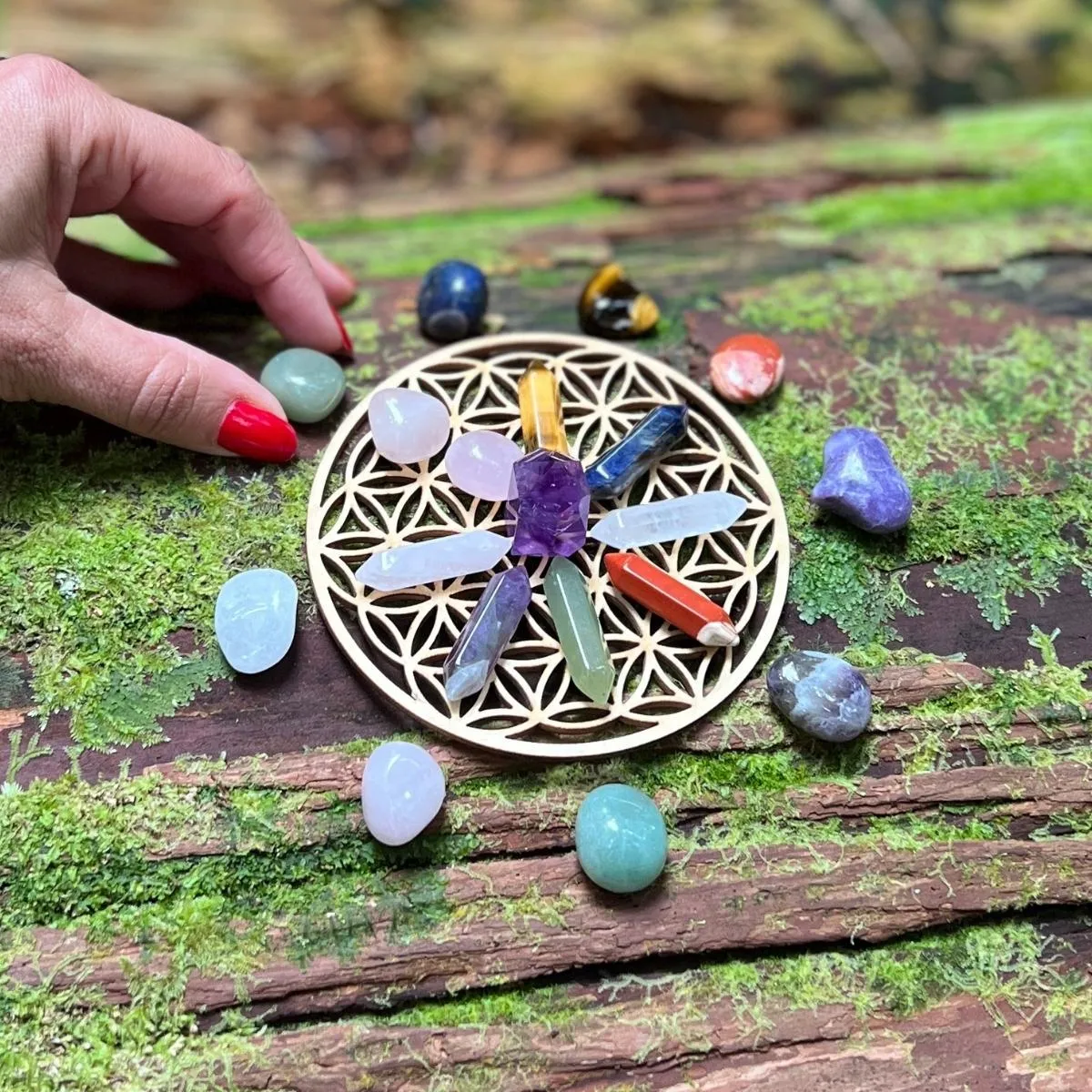 Flower of Life Crystal Grid Base