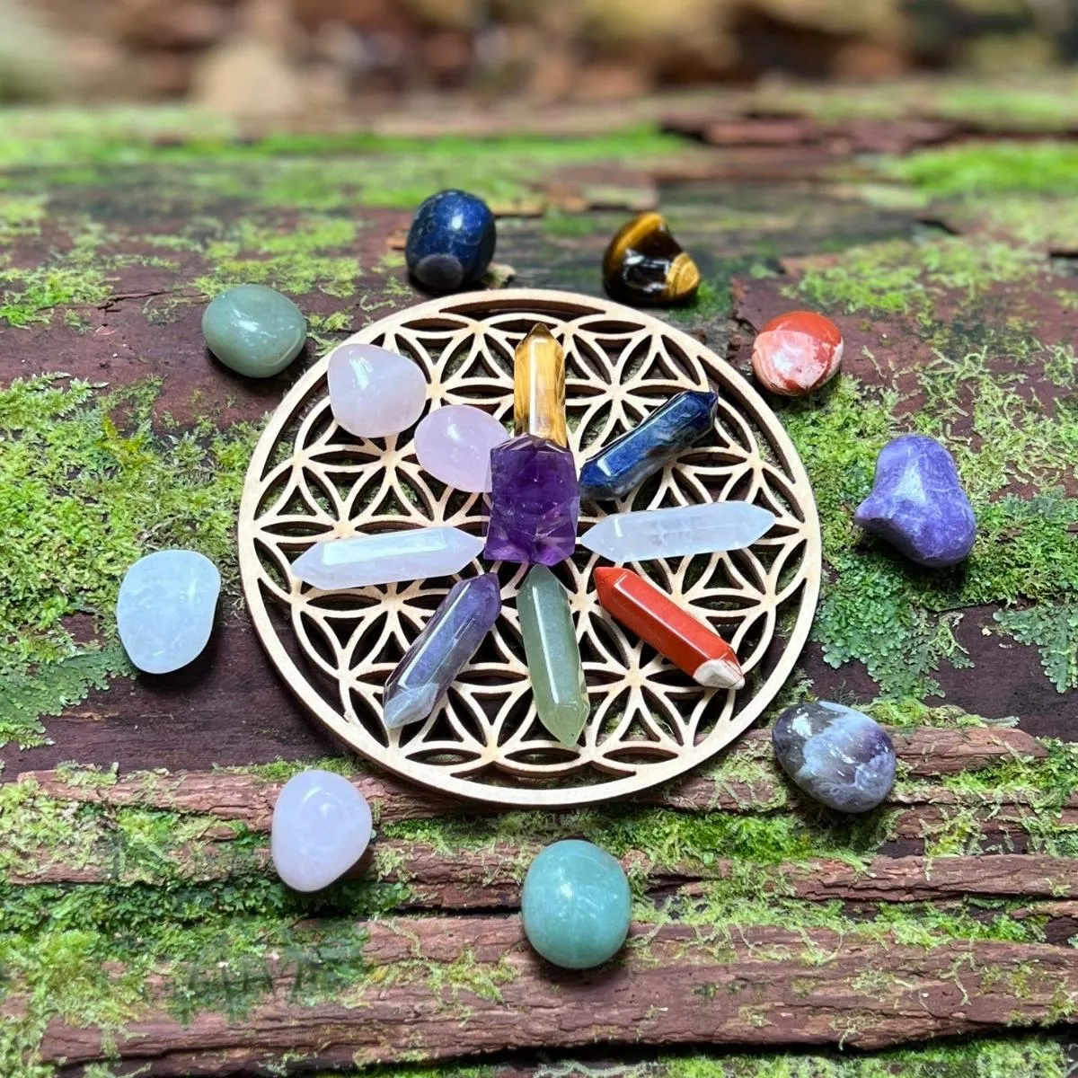 Flower of Life Crystal Grid Base