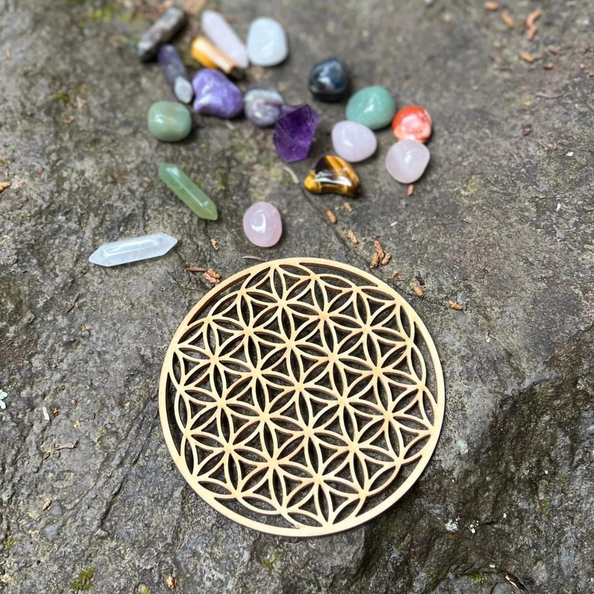 Flower of Life Crystal Grid Base