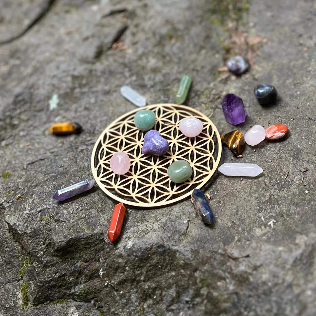 Flower of Life Crystal Grid Base