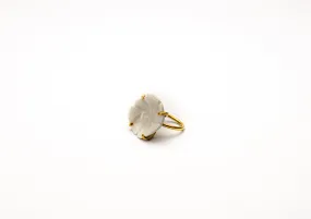 Flower Porcelain Ring. Small Flower.