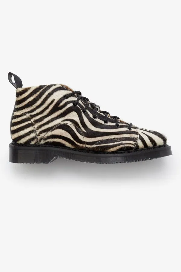 Fred Perry X George Cox Monkey Boot Zebra Print