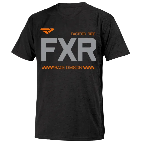 FXR Helium Tee Black Orange