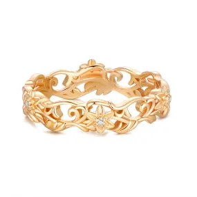 Gold Floral Ring - Daffodil