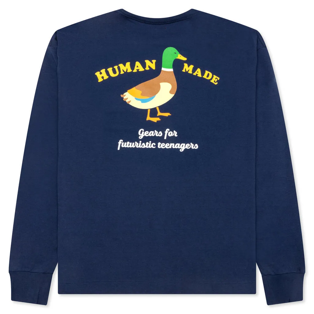 Graphic L/S T-Shirt #3 - Navy