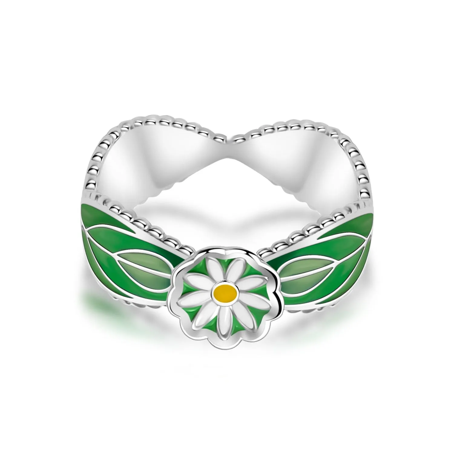 Green Flower Ring