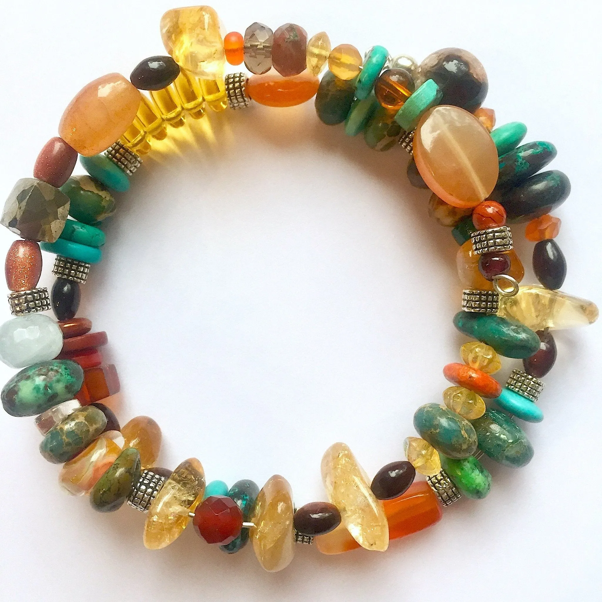 Harmony Wrap Around Multi Stone Bracelet