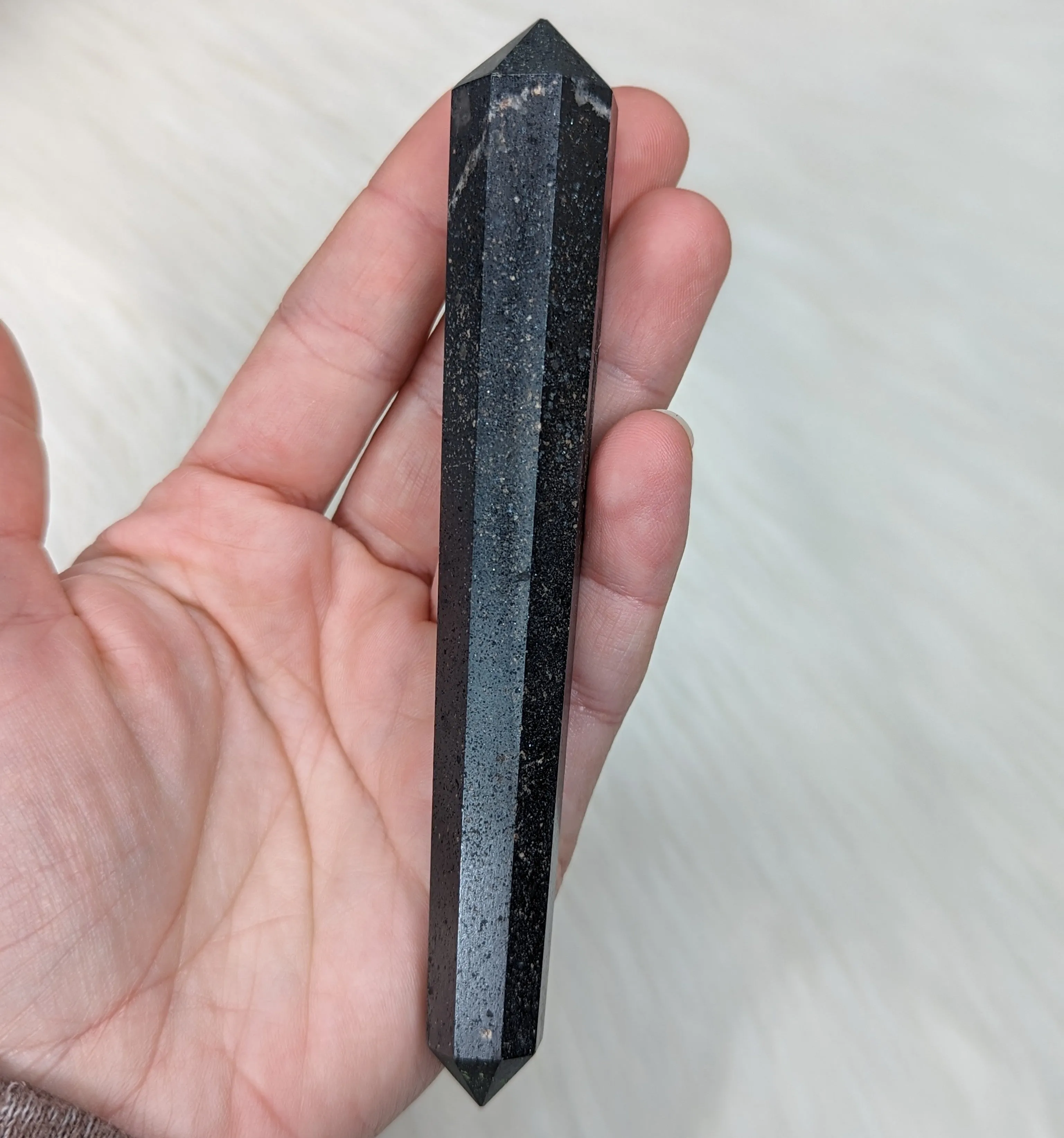 Hematite Healing Wand Carving #2