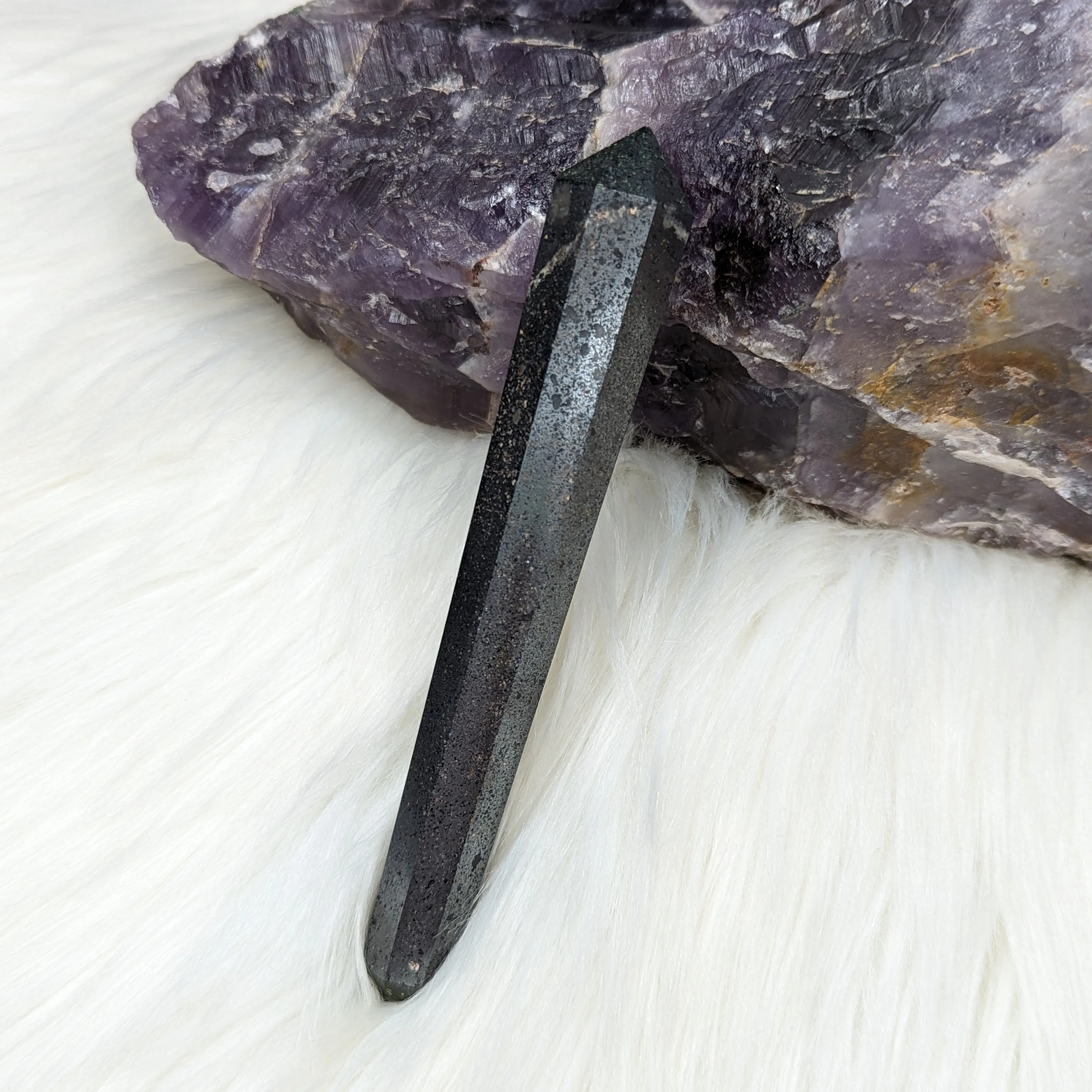 Hematite Healing Wand Carving #2